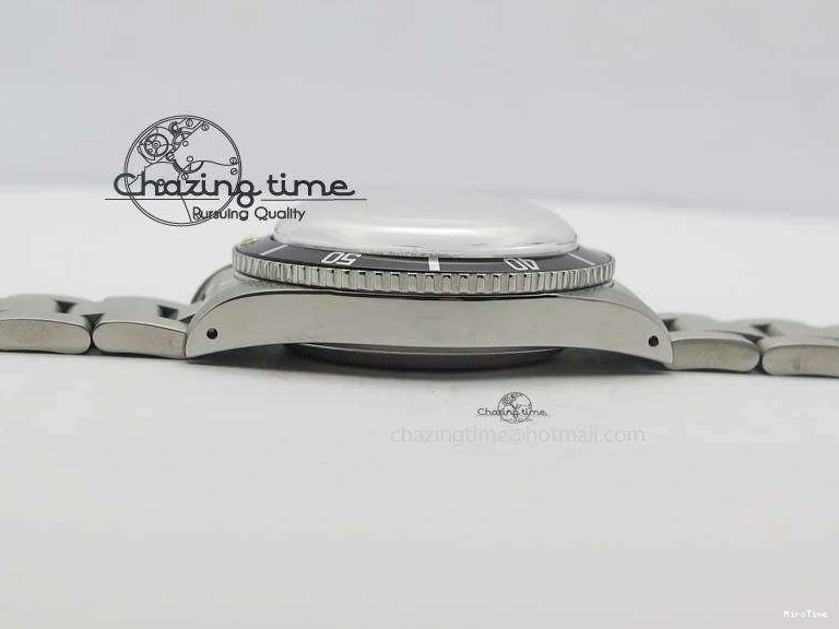 MiroTime 0421 ComfortFit Vintage 1680 Submariner No Date SS White Dial On SS Bracelet A 3855